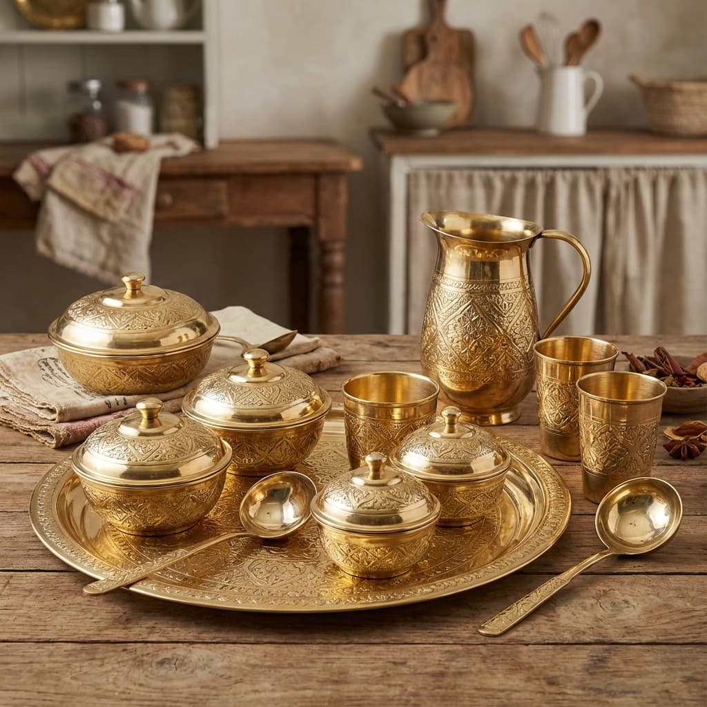 Brass Utensils - پیتل کے برتن - Pahari Naturals