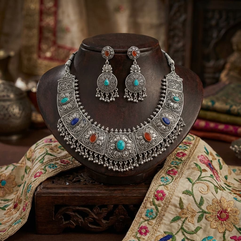 Traditional Silver Jewelry - روایتی چاندی کے زیورات - Pahari Naturals